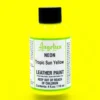 צבע לנעלים פלורסנטי  Angelus Neon Paint 119ML - angelus-neon-tropic-sun-yellow