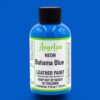 צבע לנעלים פלורסנטי  Angelus Neon Paint 119ML - angelus-neon-bahama-blue