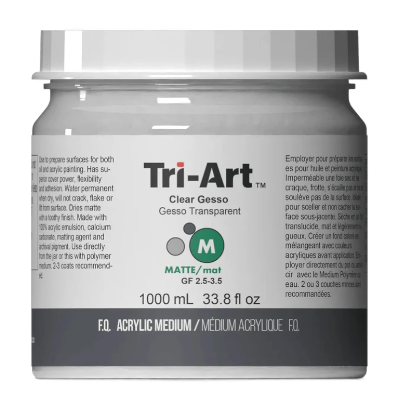 ג'סו ארטיסט - TRI - ART Clear Gesso 946ml